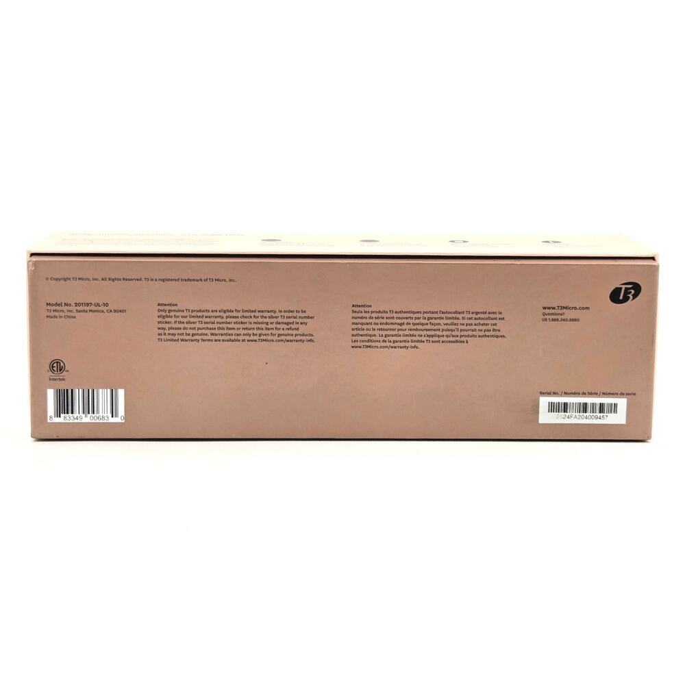 T3 SINGLEPASS SMOOTH X Professional Flat Iron with Extra-long Plates Pink New - Picture 12 of 12